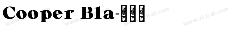 Cooper Bla字体转换